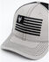 Hawx Men's Gray Embroidered Logo Flag Mesh-Back Ball Cap , Grey, hi-res