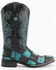 Image #2 - Ferrini Men's Patch Western Boots - Broad Square Toe, Black, hi-res