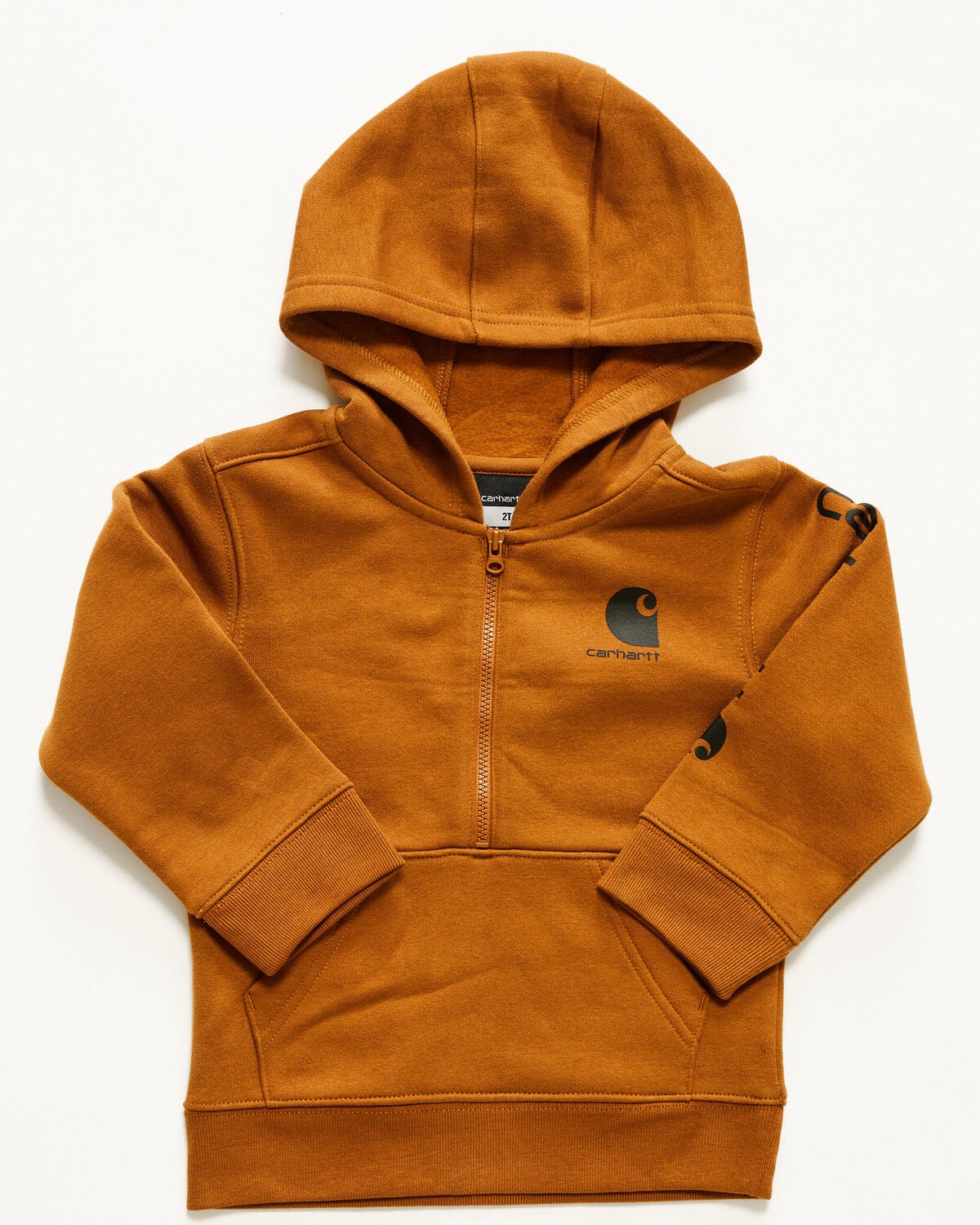 Carhartt Toddler Boys' Half Zip Hooded Sweatshirt | Boot Barn