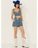 Image #1 - Show Me Your Mumu Women's Dover Embellished Denim Skirt, , hi-res