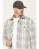 Image #2 - Hawx Men's Gravel Plaid Print Insulated Flannel Shirt Jacket, Navy, hi-res