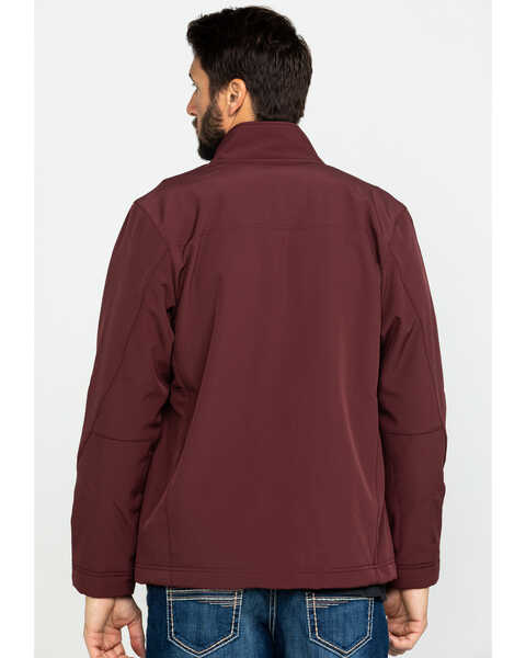 Image #2 - Wrangler Men's Trail Fleece Lined Zip Front Jacket , Burgundy, hi-res