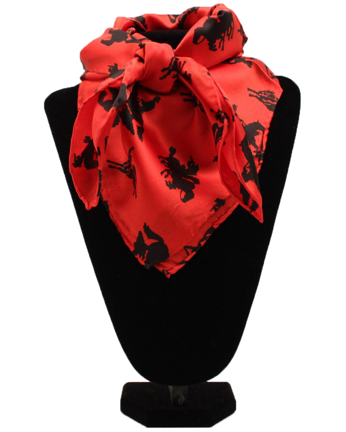 Image #1 - M & F Western Men's Bronco Rider Wild Rag, Red, hi-res