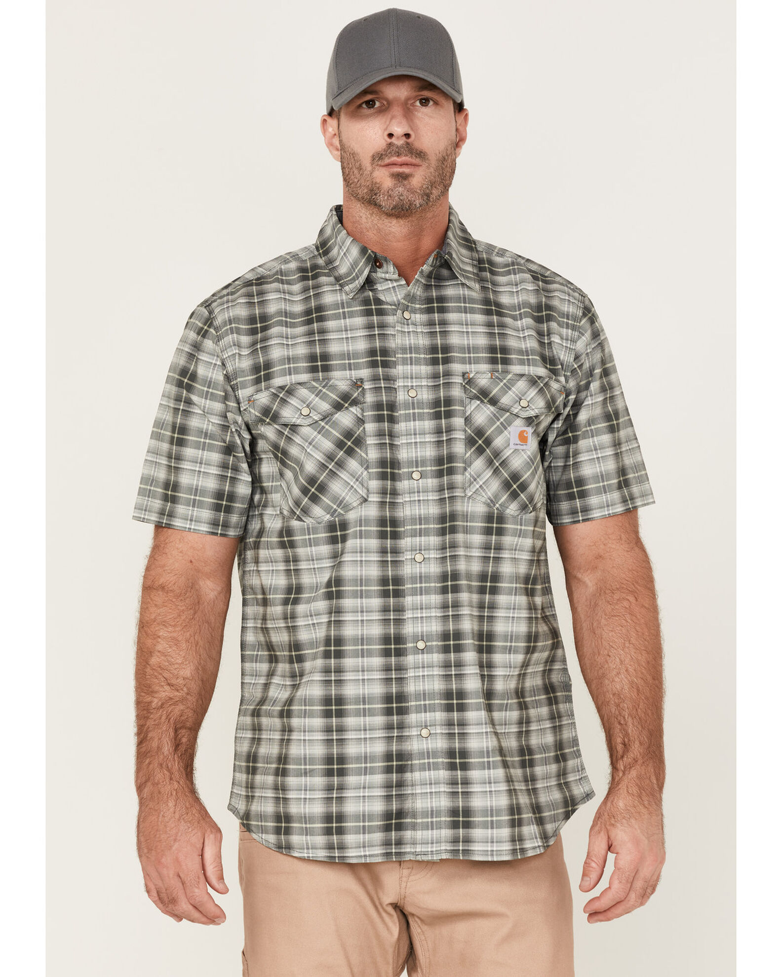 Carhartt pearl snap shirt store