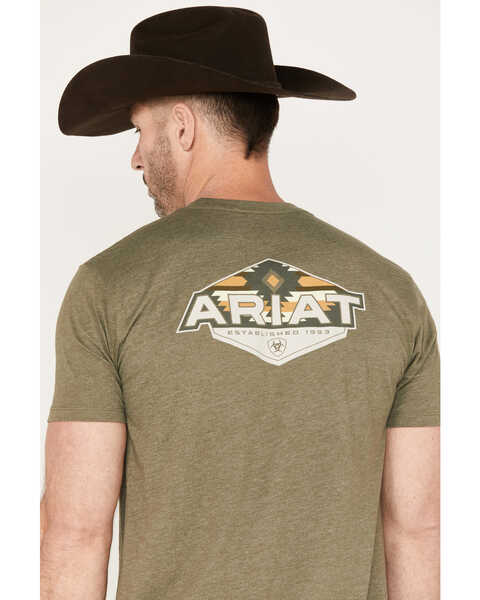 Ariat Men's Hexafill Short Sleeve T-Shirt, Olive, hi-res