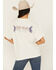 Image #4 - Wrangler X Lainey Wilson Women's Girlfriend Short Sleeve Graphic Tee, White, hi-res