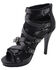 Milwaukee Performance Women's Ankle Strap Stiletto Sandals, Black, hi-res