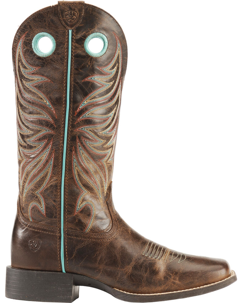 Ariat Round Up Ryder Cowgirl Boots - Square Toe