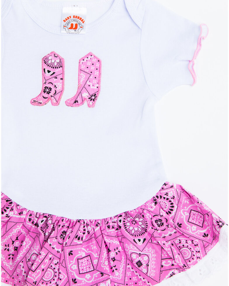 Baby Korral Infant Girl S Paisley Ruffle Onesie Boot Barn