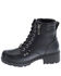 Image #3 - Harley Davidson Women's Inman Hills Moto Boots - Round Toe, Black, hi-res