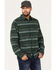 Brothers & Sons Men's Novelty Stripe Long Sleeve Button Down Western Flannel Shirt , Forest Green, hi-res