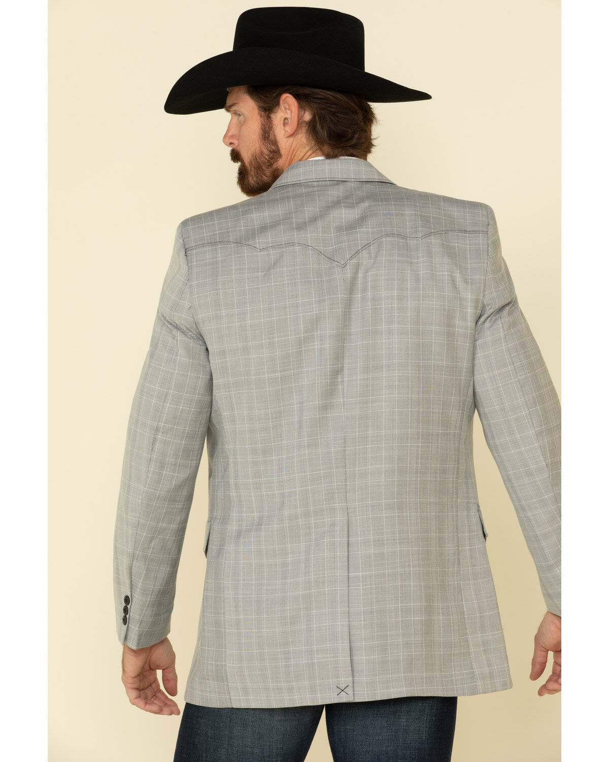 Image #2 - Circle S Men's Grey Plano Western Sportcoat , , hi-res