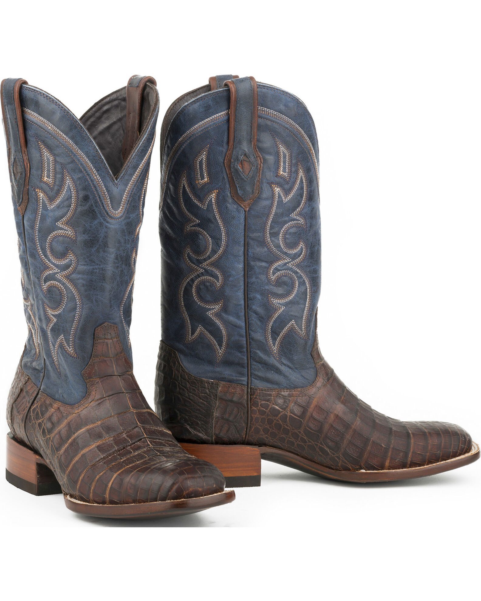 Stetson Men s Caiman Belly Western Boots Square Toe Boot Barn