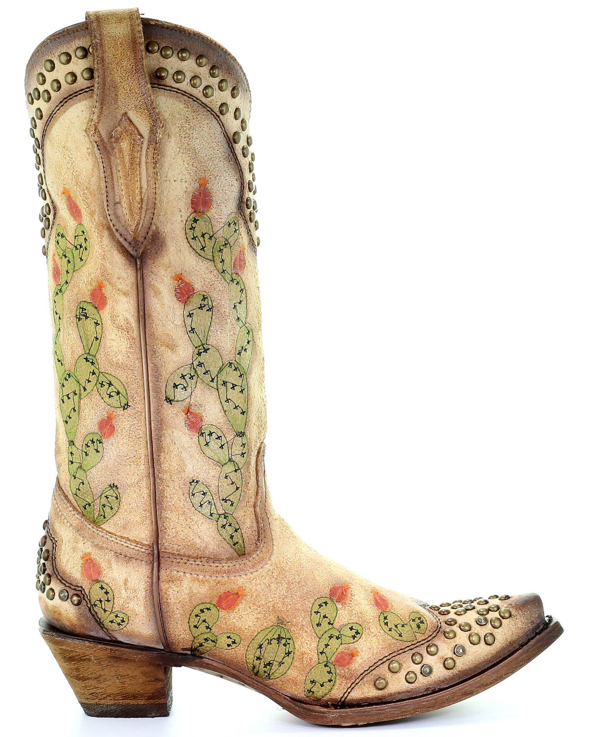 Image #2 - Corral Women's Nopal Cactus Western Boots - Snip Toe, , hi-res