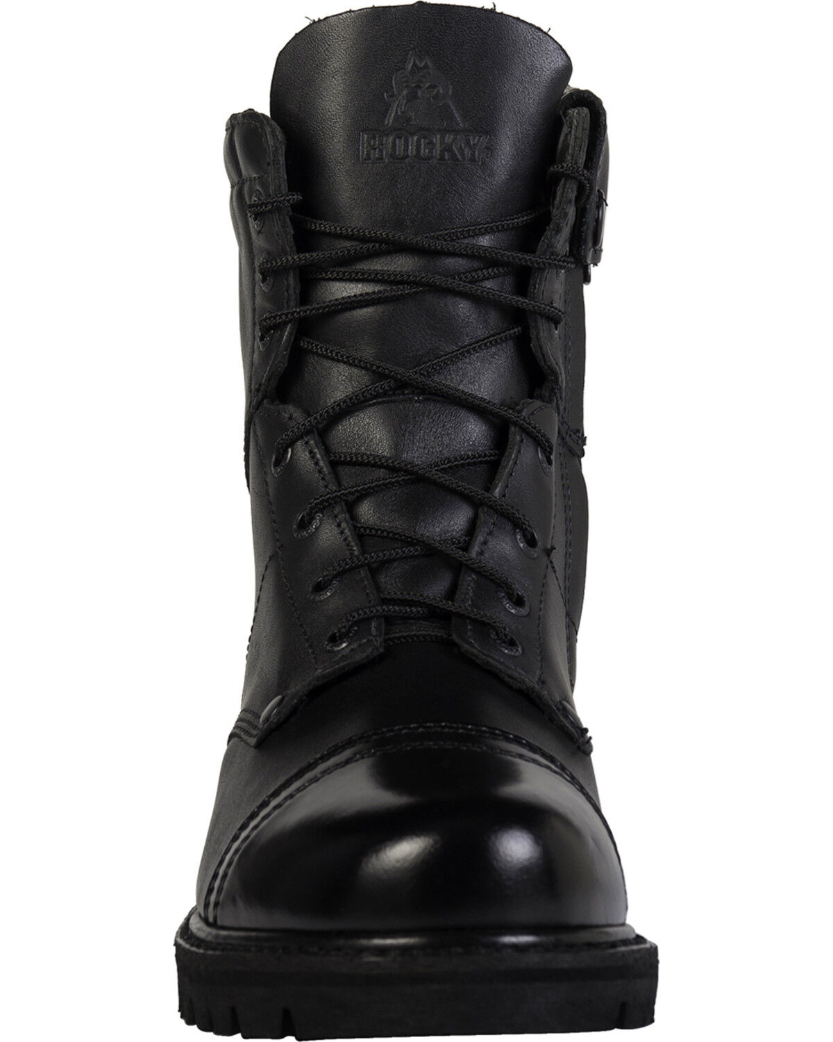 Image #4 - Rocky Men's Side Zipper Duty Boots, Black, hi-res