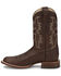 Justin Men's Western Boot - Round Toe, Brown, hi-res