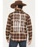 Image #1 - Howitzer Men's Boot Barn Exclusive For Love & Country Plaid Print Long Sleeve Button-Down Flannel Shirt, Brown, hi-res