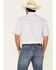 Image #4 - Rough Stock By Panhandle Royal Americana Print Short Sleeve Western Shirt, Royal Blue, hi-res