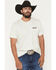 Image #2 - Ariat Men's Straight Shooter Short Sleeve Graphic T-Shirt, Oatmeal, hi-res
