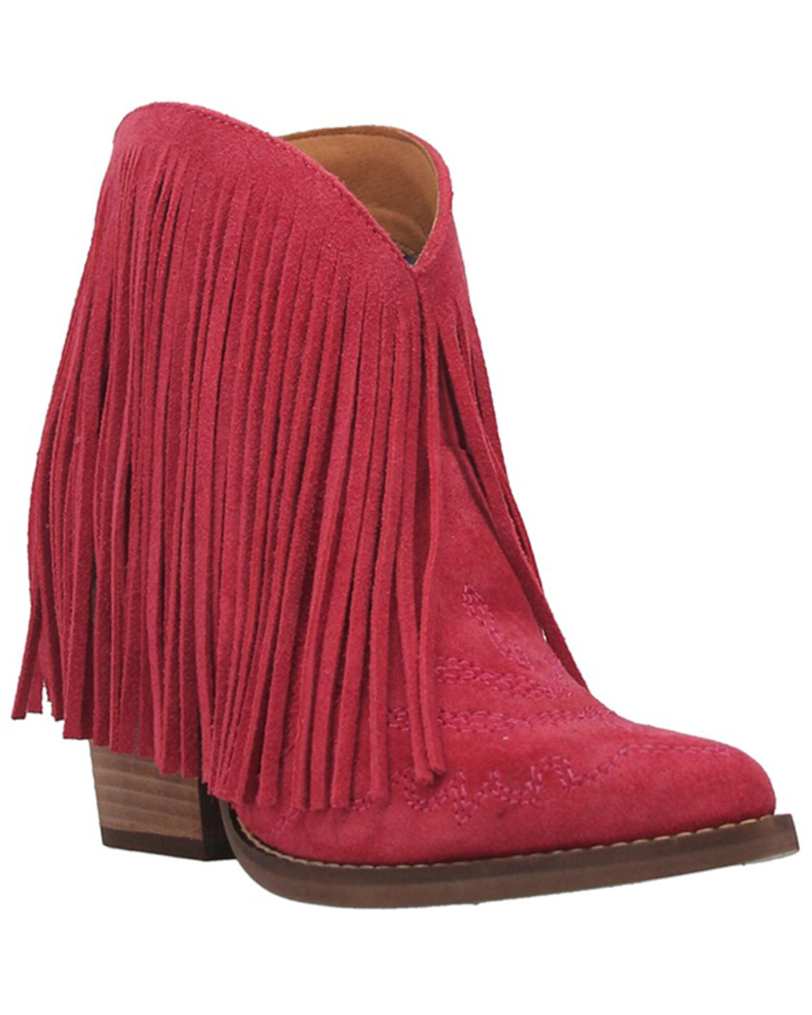 Dingo Women s Tangles Fringe Western Fashion Booties Pointed Toe