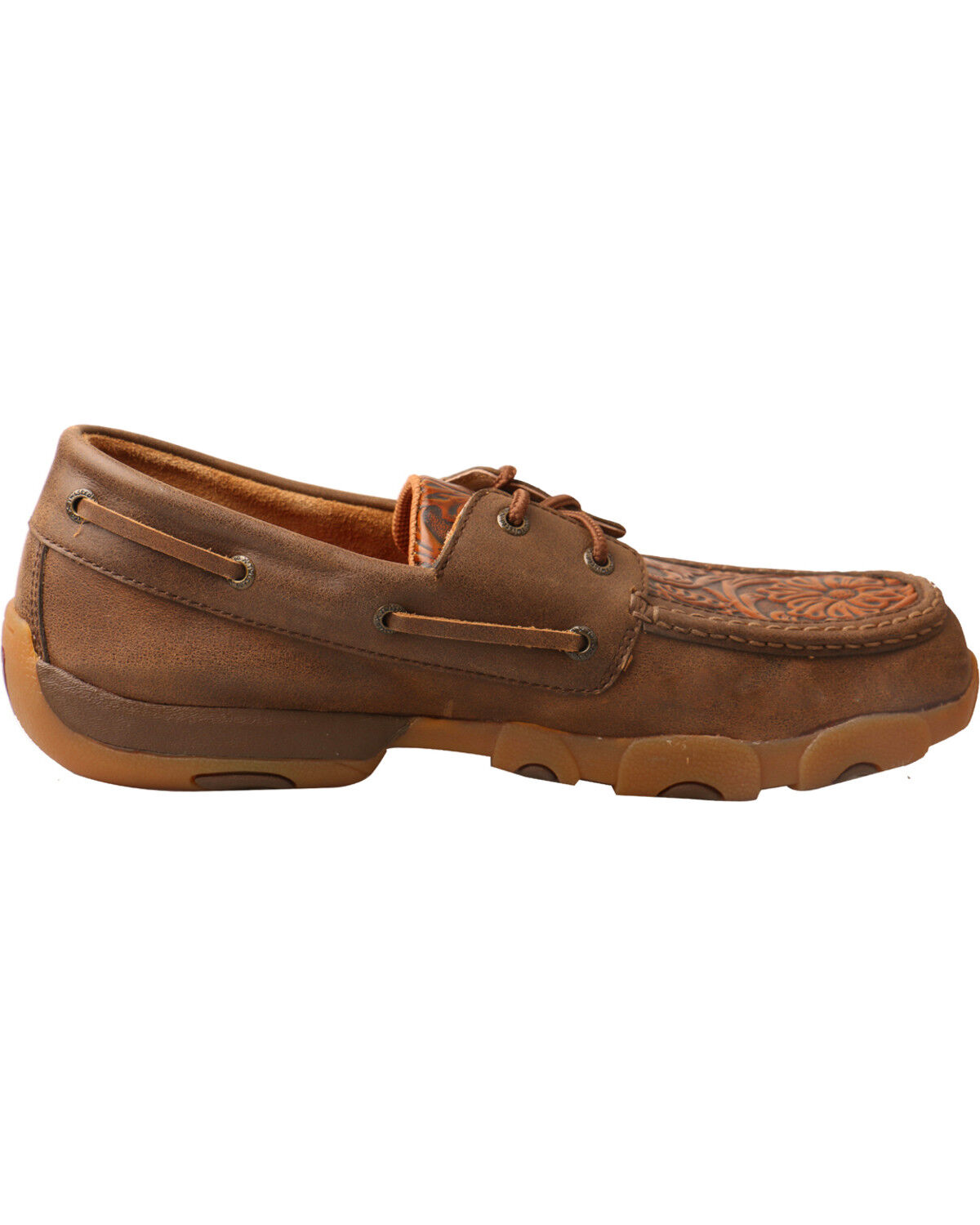Image #2 - Twisted X Men's Tooled Driving Mocs - Moc Toe, , hi-res