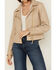 Image #3 - Mauritius Leather Women's Christy Star Zip-Front Moto Leather Jacket, Off White, hi-res