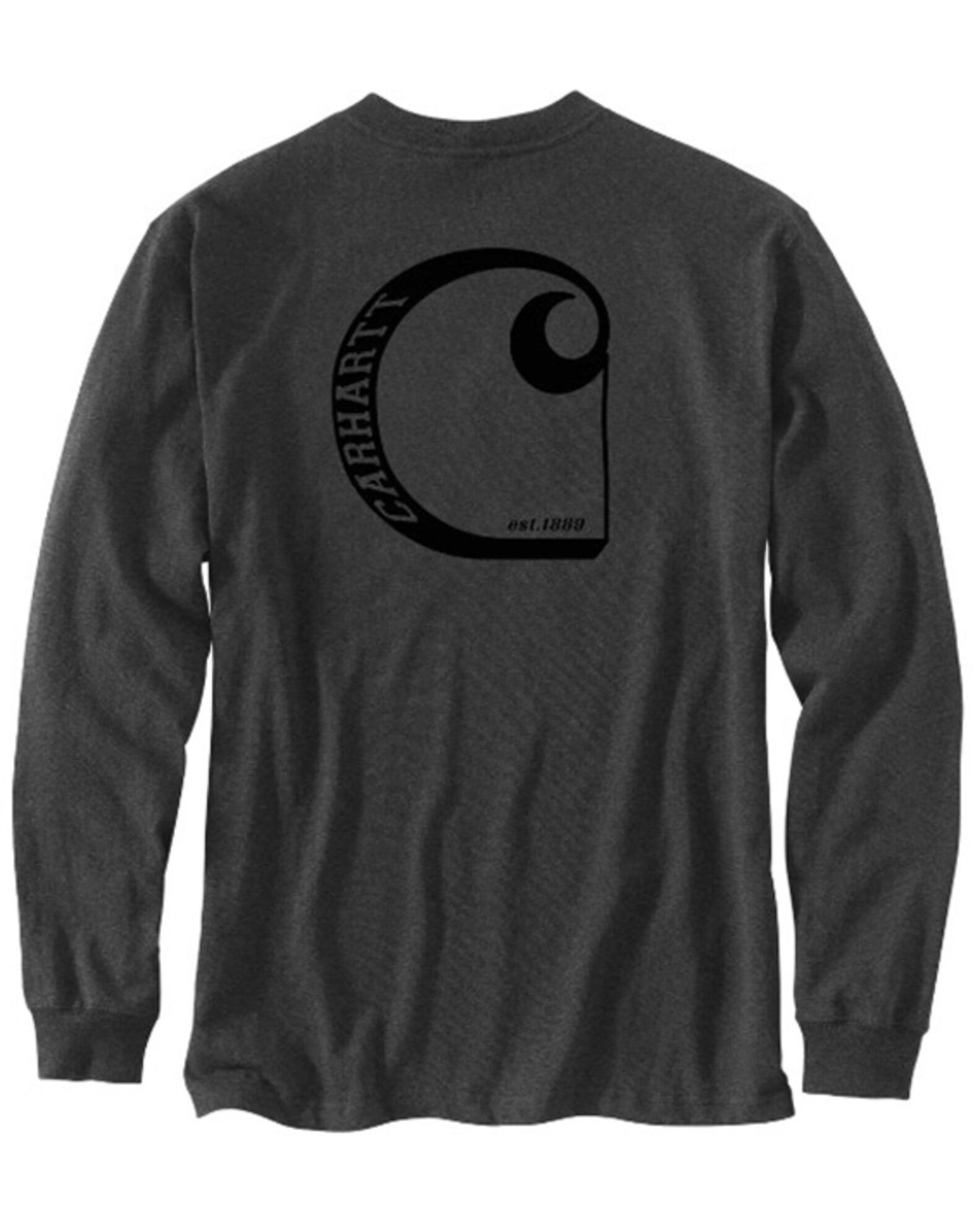 Carhartt Men s Relaxed Fit Heavyweight Long Sleeve Graphic Work T Shirt Boot Barn