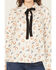 Image #3 - Wrangler Retro Women's Horseshoe Print Neck Tie Long Sleeve Button-Down Western Shirt, White, hi-res
