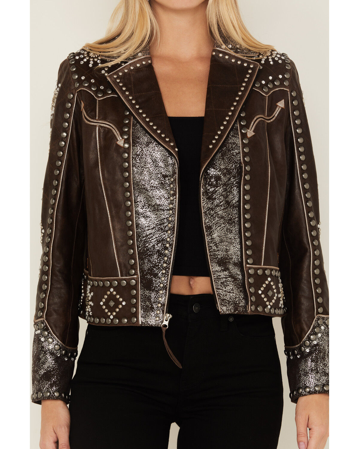 美品★ BUMPY SHEER DOUBLE JACKET BUMPY SHEER DOUBLE JACKET ブラック
