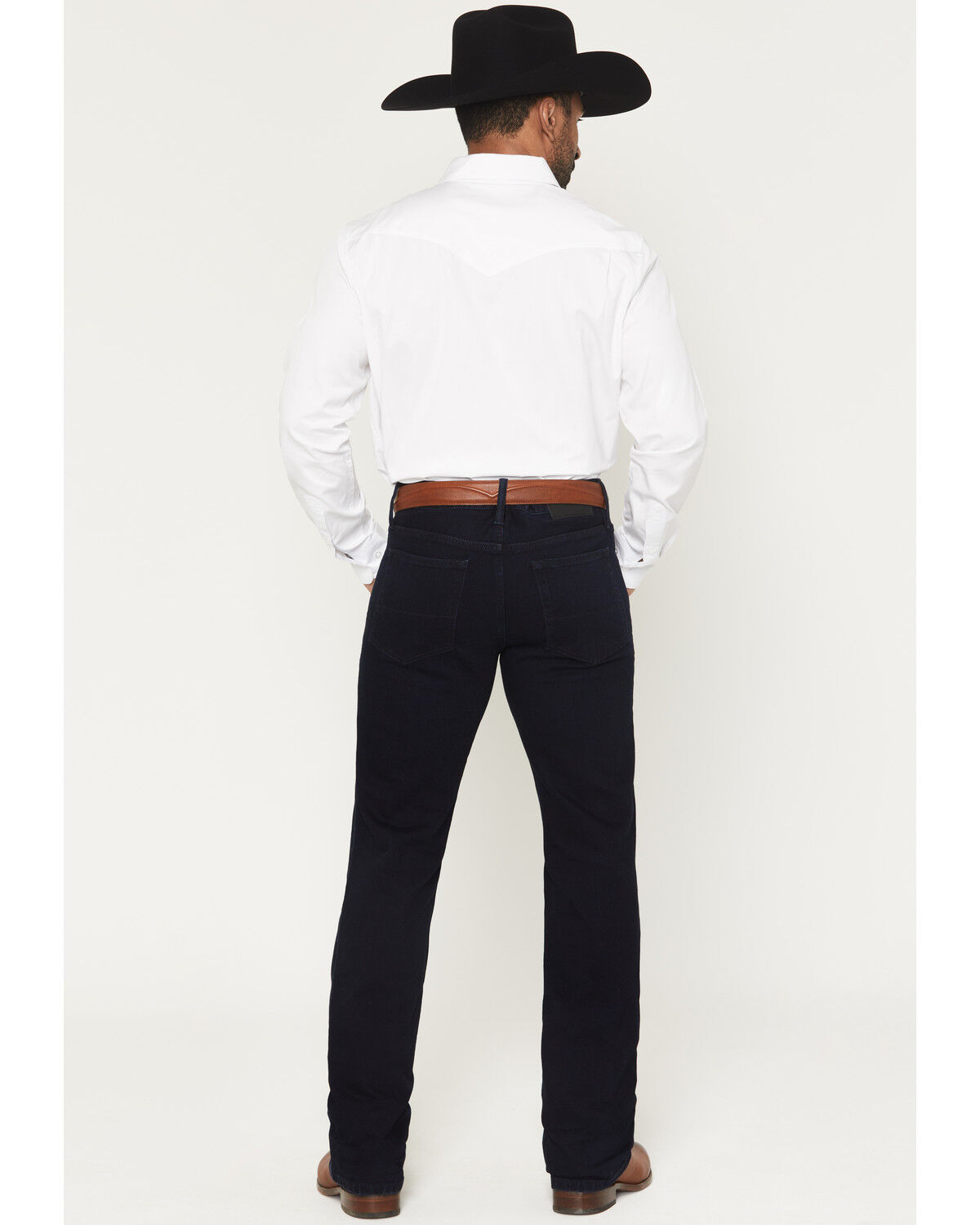 Image #3 - Cody James Black 1978® Men's Mitchum Wash Dexter Slim Bootcut Stretch Denim Jeans, Dark Wash, hi-res