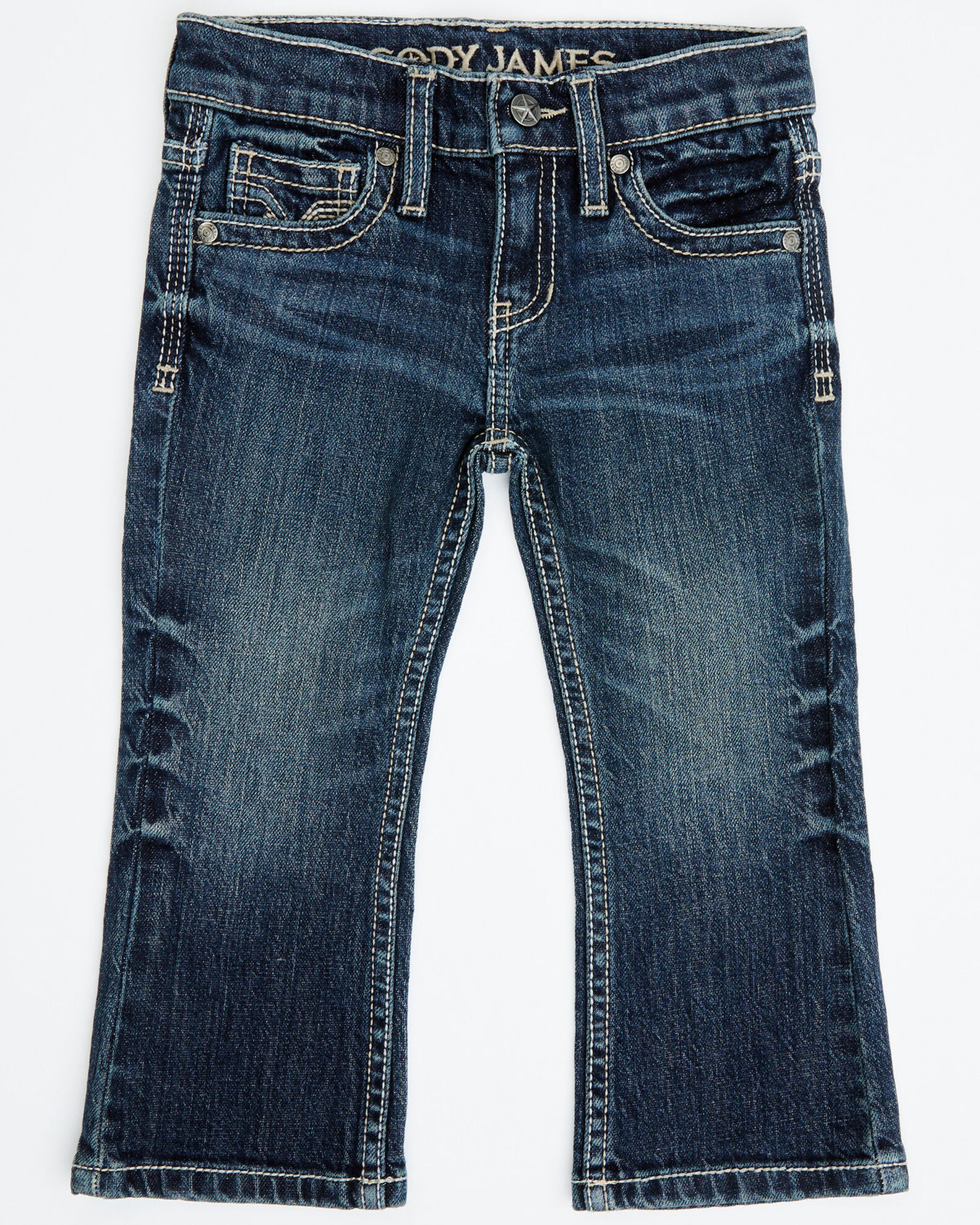 Cody James Toddler Boys Moonlight Dark Wash Slim Stretch Bootcut