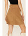 Maggie Sweet Women's Danna Corduroy Button Down Skirt, Tan, hi-res