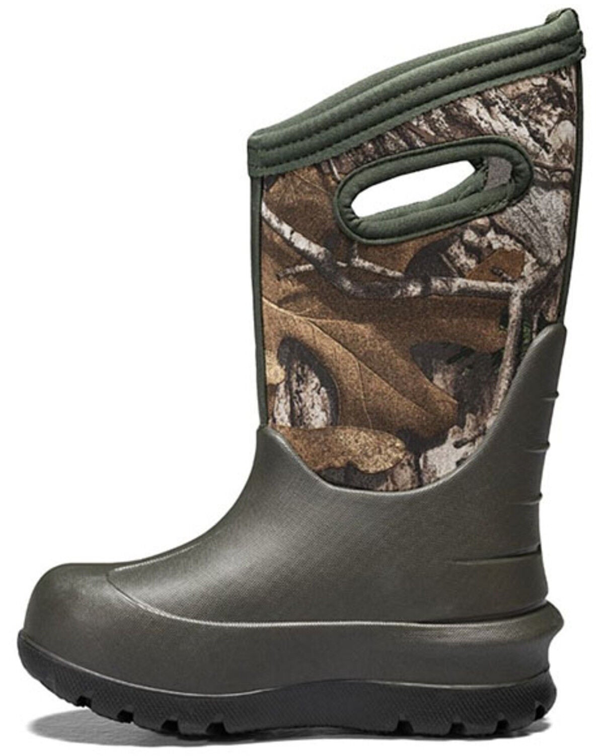 Image #3 - Bogs Boys' Neo Classic Real Tree Waterproof Boots - Round Toe, Dark Green, hi-res