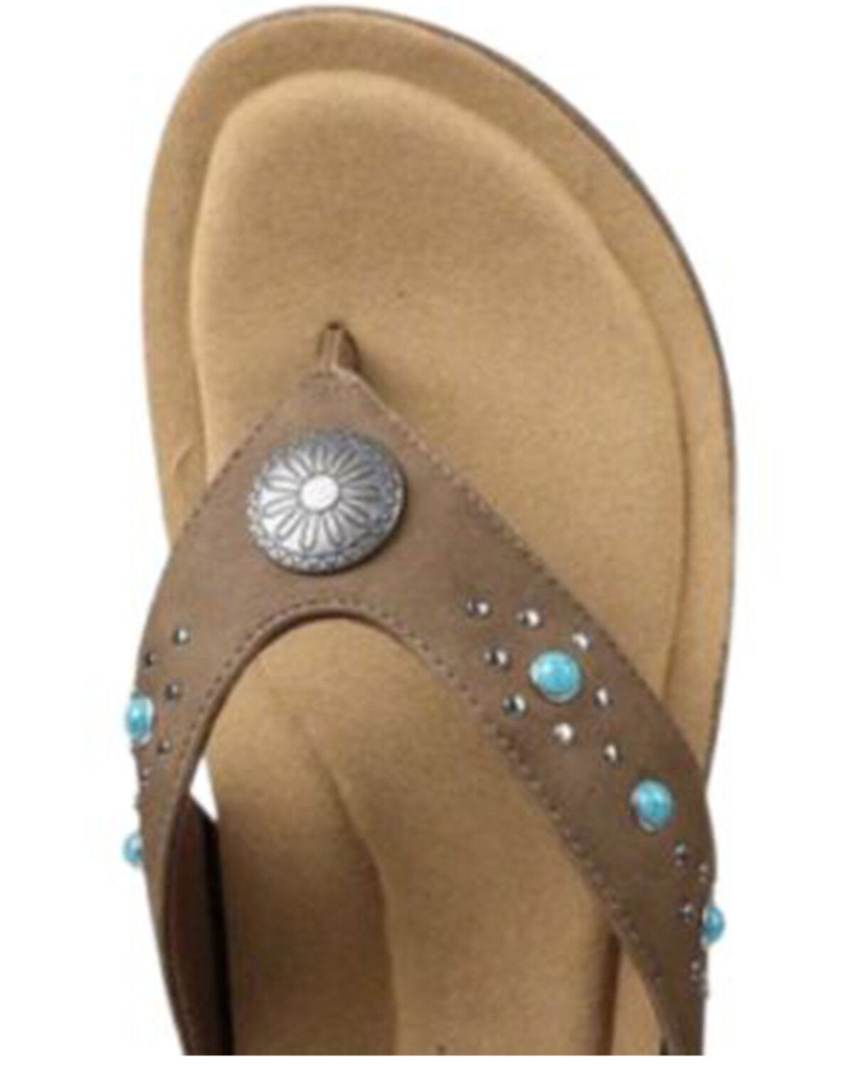 Image #6 - Mykos Women's Jovie Thong Sandals, Brown, hi-res