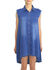 Image #1 - Tractr Blu Women's Monday Blu Shirt Dress, Indigo, hi-res