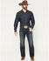 Image #1 - Ariat Men's M5 Bart Keith Dark Wash Mid Rise Straight Rigid Denim Jeans, Dark Wash, hi-res