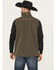 Image #1 - Ariat Men's Logo Concealed Carry Softshell Vest, Green, hi-res