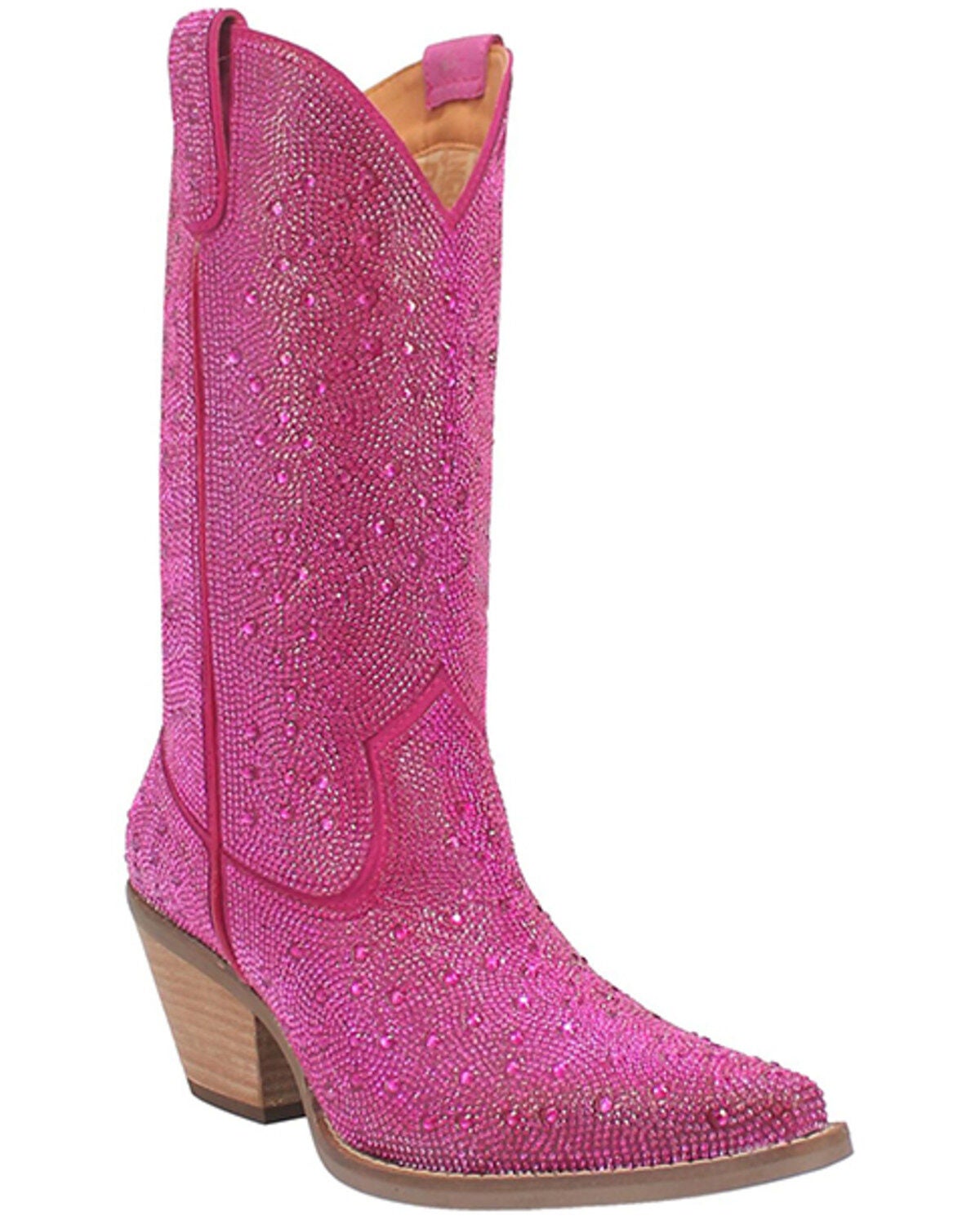 Dingo Women's Silver Dollar Western Boots - Snip Toe, Fuchsia, hi-res