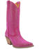 Image #1 - Dingo Women's Silver Dollar Western Boots - Pointed Toe , Fuchsia, hi-res