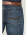 Image #4 - RANK 45® Men's Rockford Wash Brock Relaxed Bootcut Performance Stretch Denim Jeans, Dark Wash, hi-res