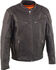 Image #1 - Milwaukee Leather Men's Cool Tec Leather Scooter Jacket - Big 4X, Black, hi-res