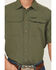 Image #3 - Cinch Men's Solid Short Sleeve Button-Down Performance Stretch Western Shirt, Green, hi-res