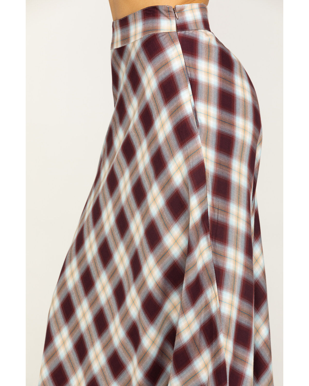 Image #4 - Stetson Women's Plaid Print Maxi Skirt, , hi-res