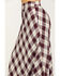 Stetson Women's Plaid Print Maxi Skirt, Brown, hi-res