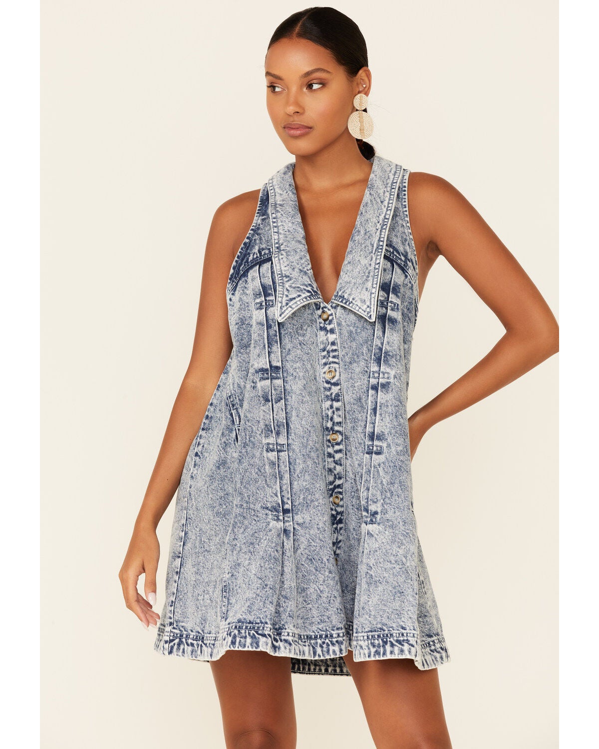 Free People Women's Katie Denim Dress 