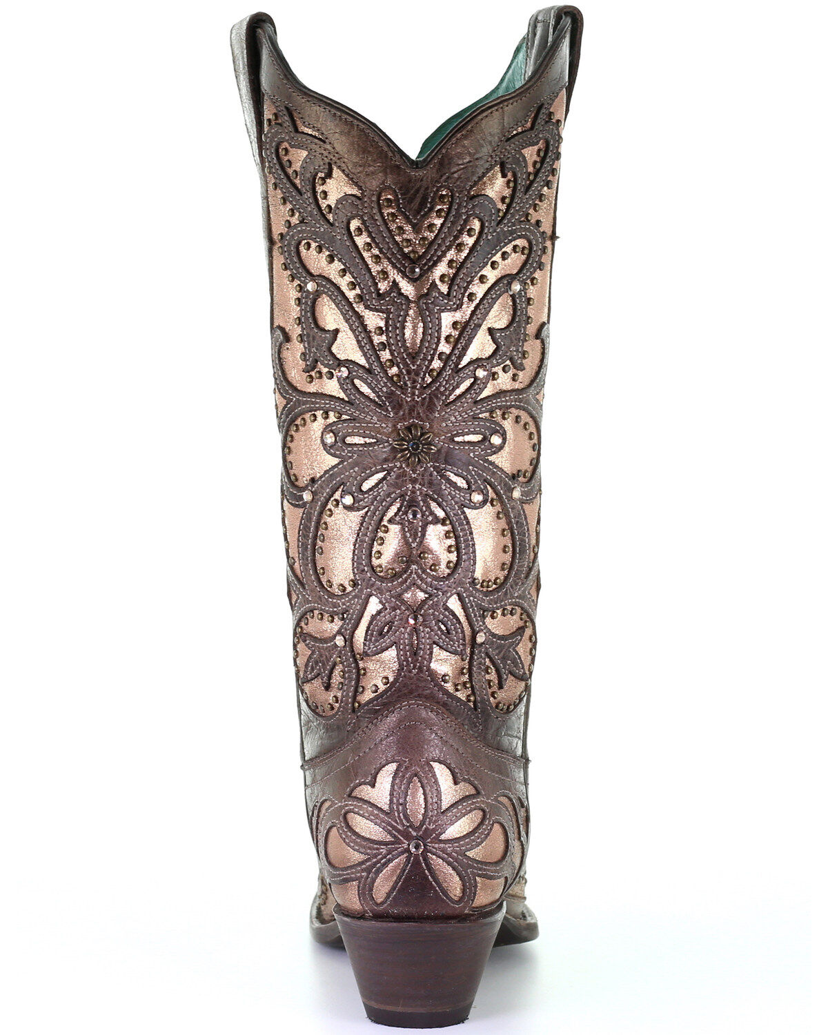 Image #4 - Corral Women's Metallic Inlay Western Boots - Snip Toe, , hi-res