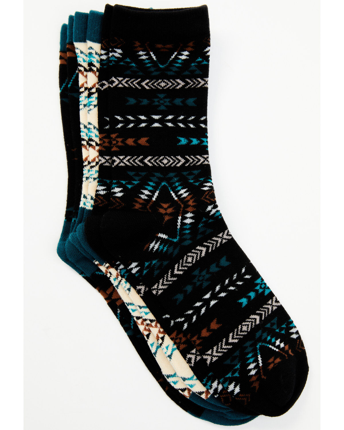 Image #1 - Shyanne Women's Southwestern 3-Pack Socks, Multi, hi-res