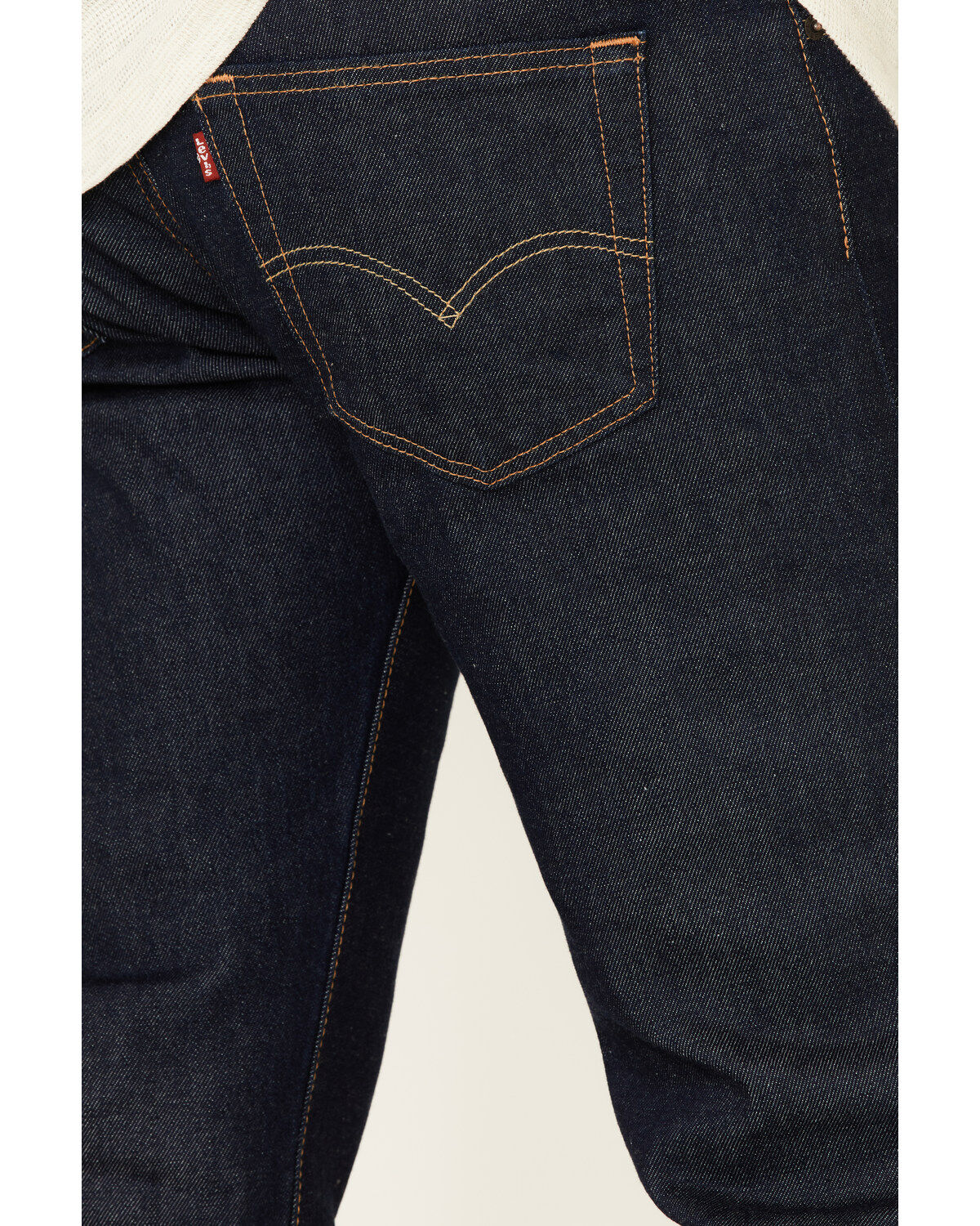 Image #4 - Levi's Men's 501 Original Fit Stretch Straight Leg Jeans, Indigo, hi-res
