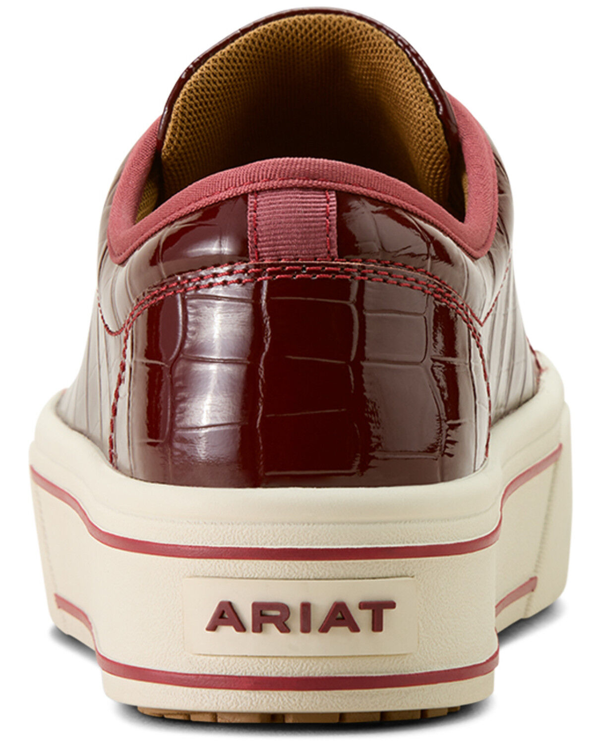 Image #6 - Ariat Women's Skylar Crocodile Print Casual Shoes, Red, hi-res