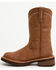 Image #3 - Justin Women's Lillie Roper Western Boots - Round Toe, Brown, hi-res